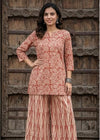 Cotton Blockprinted Top Bottom Set