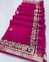 Indiehaat | Kota Cotton Gota Patti Pink Saree