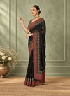 Gilded Grace Kota Cotton Gota Patti Saree Black
