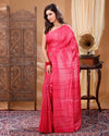 Silkmark Ghicha Tussar Beautiful Red Saree