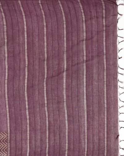 Whispering Chanderi Silk Wine Saree