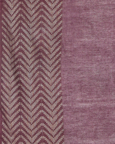 Whispering Chanderi Silk Wine Saree