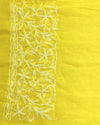 Tepchi Handwork Georgette Work Yellow Saree