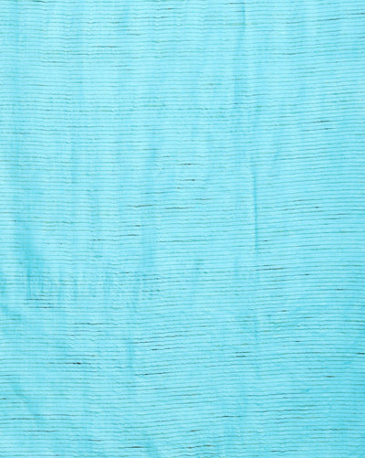 Handdyed Katan Silk Blue & Red Contrast Suit