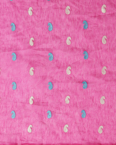 Lovable Eri Tussar Silk Embroidered Pink Saree