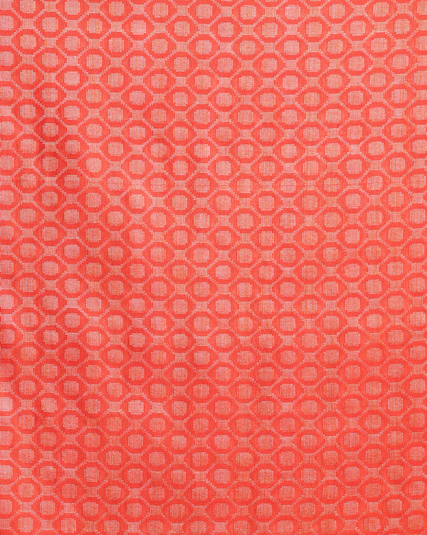 Katan Silk Reflective Handcrafted Red Suit