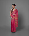 Handcrafted Precious Kota Silk Pink Jacquard Saree