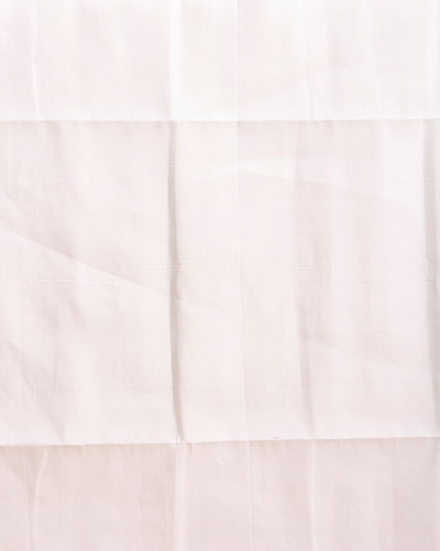 Enchanting Kota Doria Embroidered Suit Material White