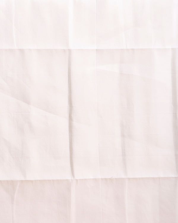 Enchanting Kota Doria Embroidered Suit Material White