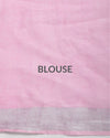 Masterful Handwoven Pure Linen Pink Saree