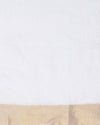 Incandescent Silk Linen White Saree Buta