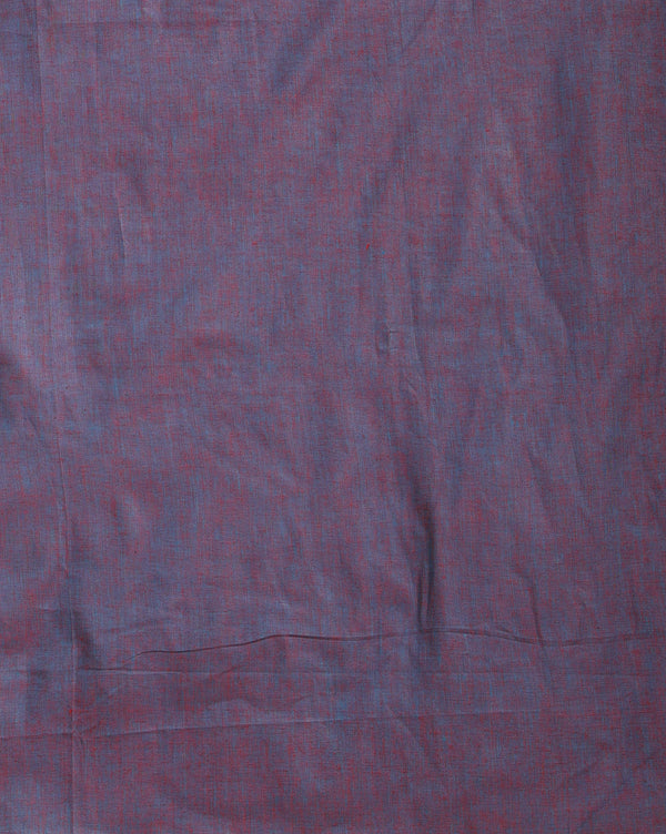 Pure Linen Ethereal Brown Dupatta & Katan Silk Purple Top Set