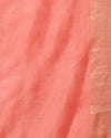 Silkmark Muga Tussar Silk Embroidered Peach Saree