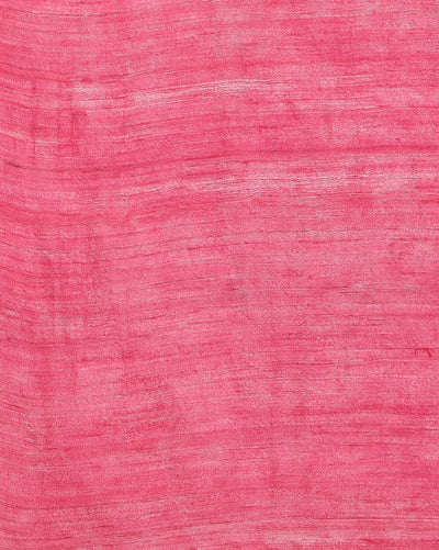Silkmark Ghicha Tussar Eclipsing Pink Saree