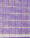 Pure Linen Check Design Handloom Purple Saree