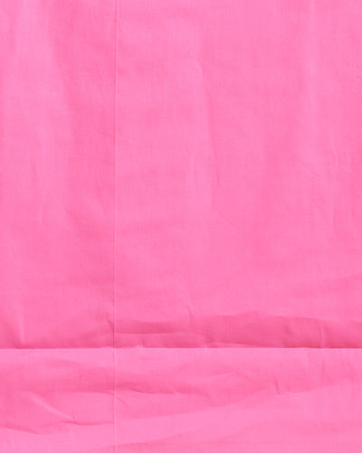 Poised Kota Doria Pink Blockprinted Suit (Top+Dupatta+Bottom)