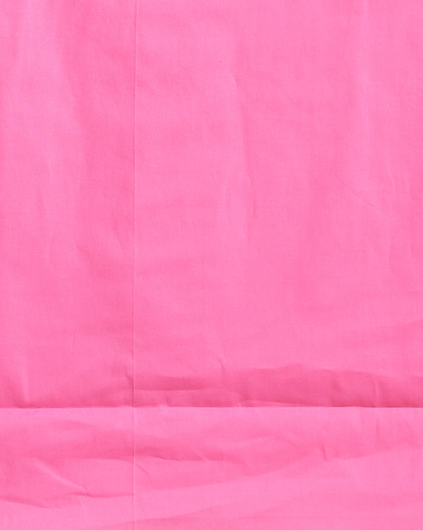 Poised Kota Doria Pink Blockprinted Suit (Top+Dupatta+Bottom)