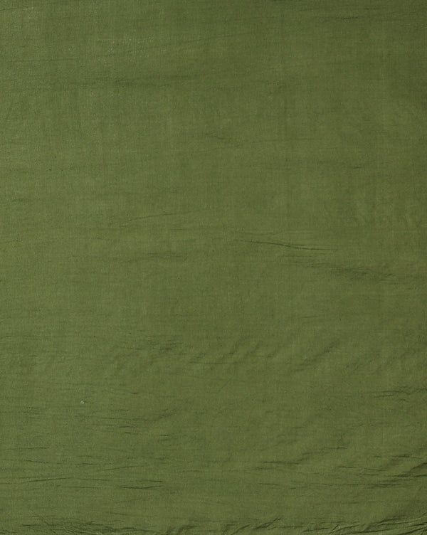 Katan Silk Embroidered Yellow & Green Suit