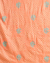 Katan Silk Audicious Blockprint Peach Suit