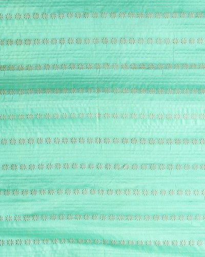 Katan Silk Tranquil Handcrafted Green Suit