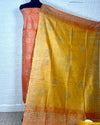 Sunny Khadi Cotton Wax Batik Hand Dyed Orange Suit