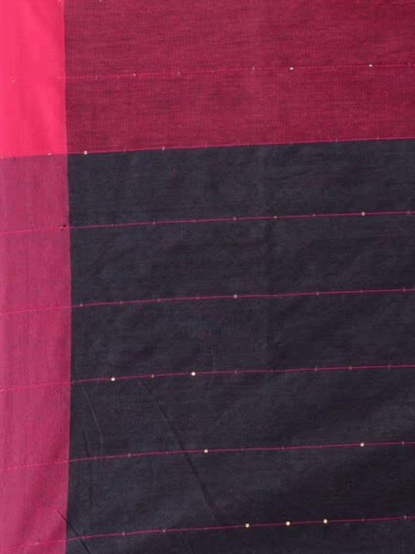 Nirmal Pure Khadi Cotton Sequin Saree Blue