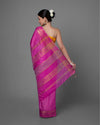 Handcrafted Pastoral Kota Silk Pink Jacquard Saree