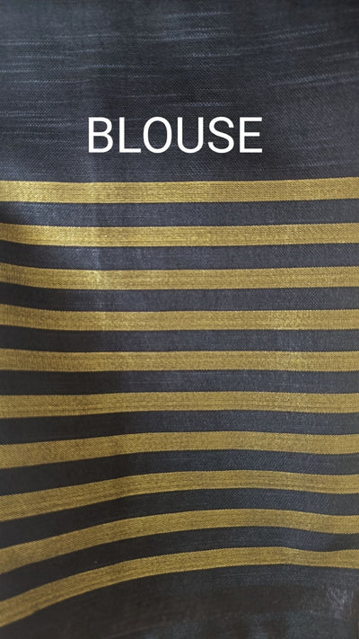 Shop Pure Khadi Linen Saree White Online Now