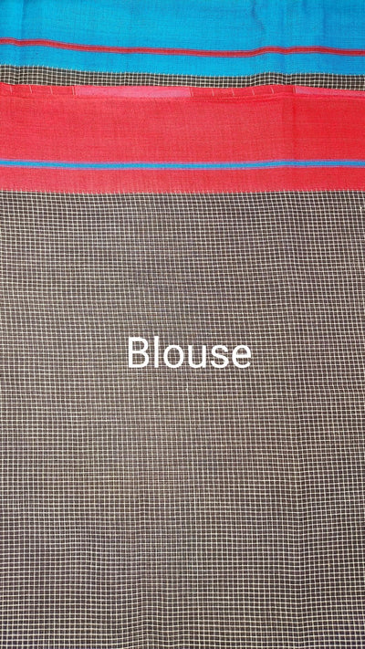 Handloom Mark Patteda Anchu Classy Black Cotton Saree