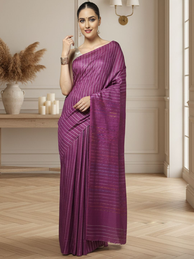 Kota Staple Silk Kantha Pallu Pink Saree