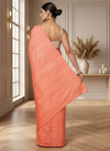 Silkmark Ghicha Tussar Enchanting Orange Saree