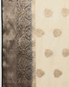 Silk Linen Weaving Design Jacquard Handloom Saree Cream Color with Running Blouse-Indiehaat