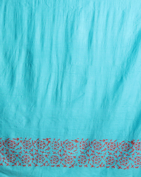 Katan Silk Timeless Blockprint Red Suit