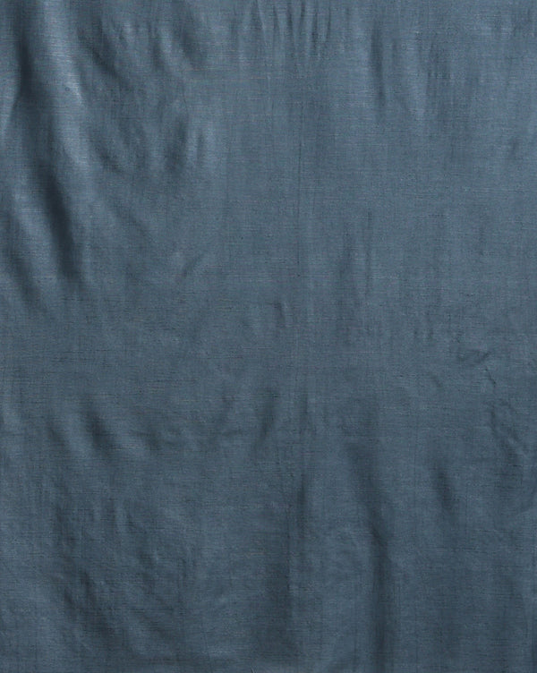 Katan Silk Idyllic Blockprint Metallic Blue Suit