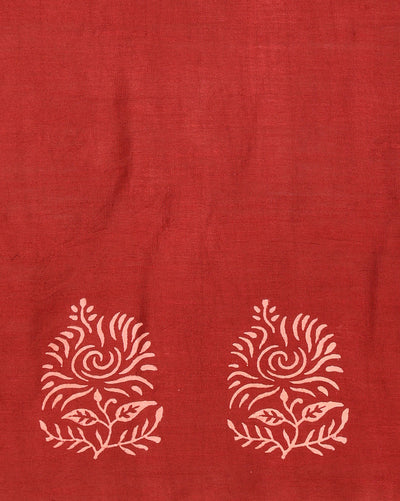 Katan Silk Vibrant Blockprint Sky Blue Suit