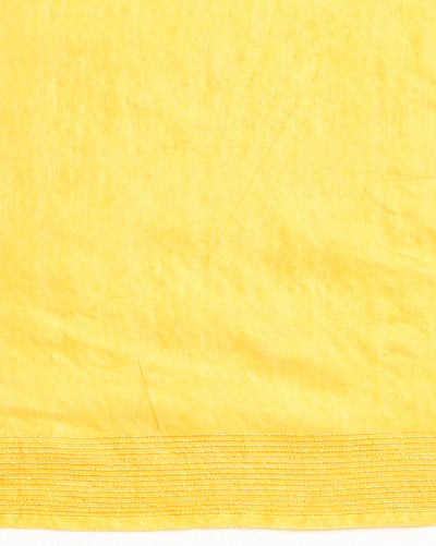 KatanHarvest Golden Yellow Silk Saree Weaving Design with Blouse-Indiehaat