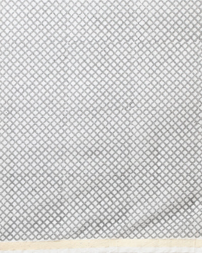 Lehariya Kota Doria White & Black Suit (Top+Dupatta+Bottom)