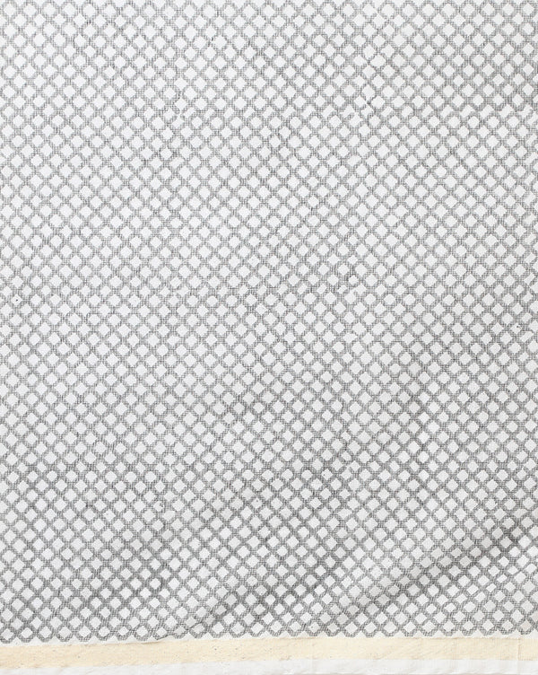 Lehariya Kota Doria White & Black Suit (Top+Dupatta+Bottom)