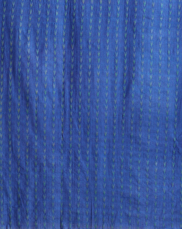 Abstract Katan Silk Tie Dyed Yellow & Blue Suit