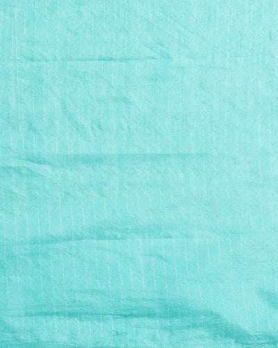 Kota Staple Silk Kantha Pallu Cadet Blue Saree