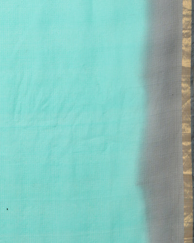 Sea Green Pure Silk Kota Doria Handdyed Saree