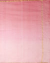 Deep Blush Pink Pure Silk Kota Doria Handdyed Saree