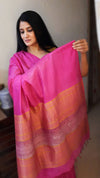 Silkmark Alluring Pure Eri Tussar Silk Pink Saree