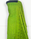 Katan Silk Exquisite Handcrafted Green Suit