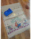 Silkmark Tussar Beige Madhubani Pastoral Dupatta & Blue Top