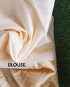 Poised Silkmark Certified Chanderi Silk Saree Cream