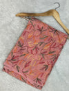 Indiehaat | Tepchi Handwork Georgette Saree Peach