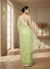 Pankhudi Gota Patti Lime Green Kota Cotton Saree