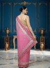 Gilded Grace Kota Cotton Gota Patti Saree Pink