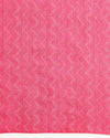 Kota Silk Pink Saree Sequence Pallu & Zig-Zag Design